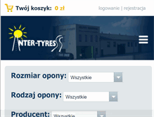 Tablet Screenshot of intertyres.pl